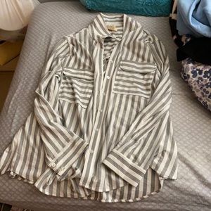 Striped button down shirt